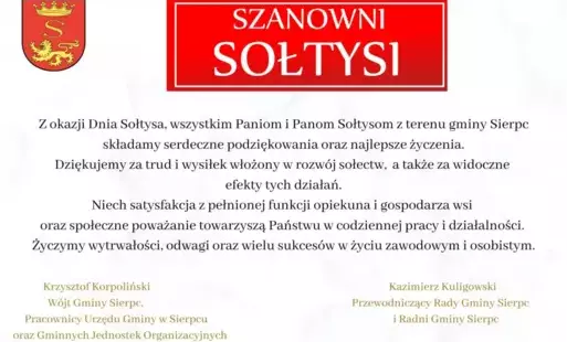 Zdjęcie do Z okazji Dnia Sołtysa...