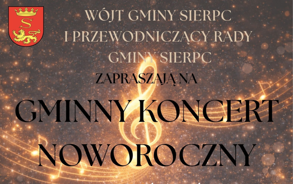 Zaproszenie na Gminny Koncert Noworoczny