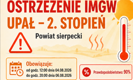 Zdjęcie do Ostrzeżenie - upał!