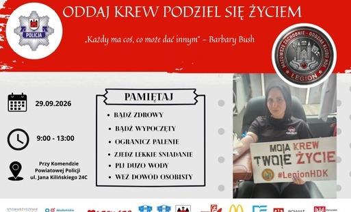Oddaj krew – podziel się życiem!
