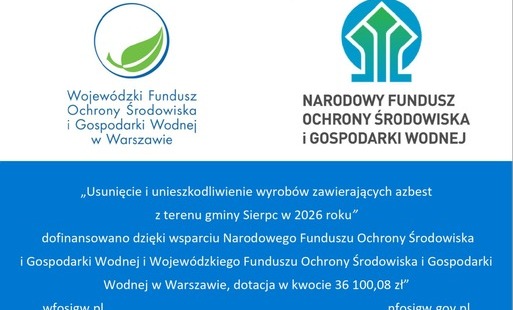 Azbest pochodzący z gospodarstw rolnych ponownie usunięty z terenu gminy Sierpc 
