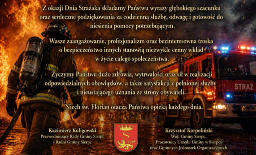 Z okazji Dnia Strażaka składamy...