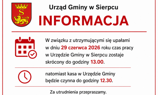 Krótszy dzień pracy - 29 czerwca 2026 roku